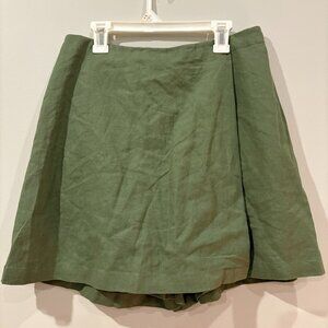 Rae Mode Linen Skort Olive green